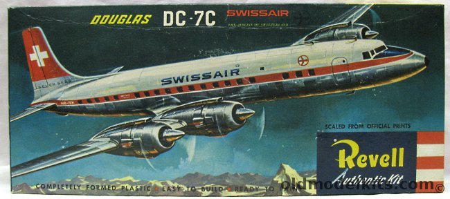 Revell 1/122 Douglas DC-7C Swissair - 'S' Issue, H267-98 plastic model kit